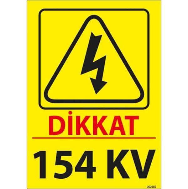 154 Kv Uyarı Levhası