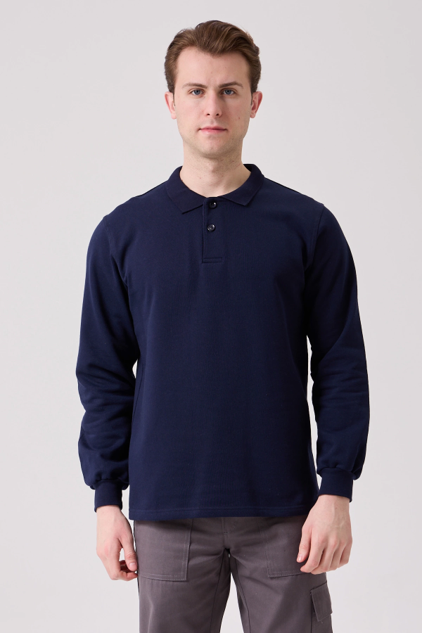 Galanthus Sweatshirt Polo Yaka XS - Lacivert