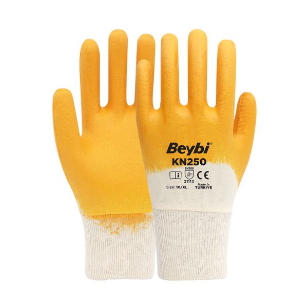 Beybi KN250 Nitril İş Eldiveni Sarı No:10 XL