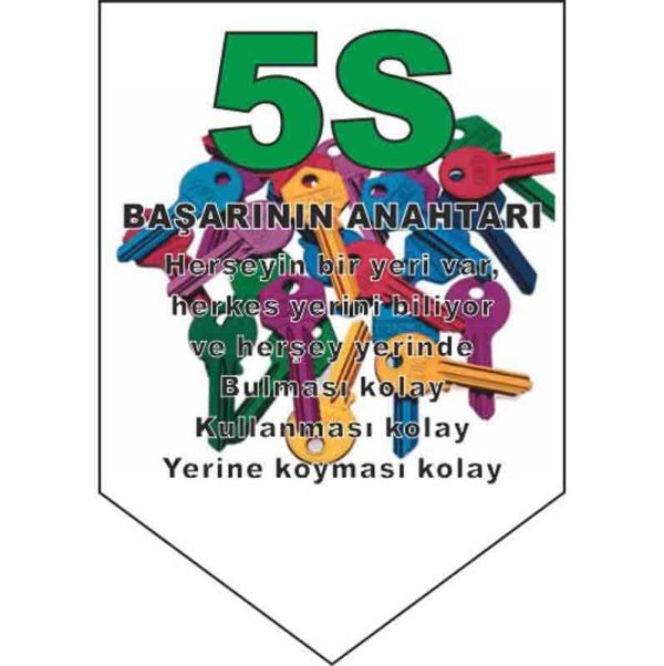 5S Başarının Anahtarı Kılıç Flama