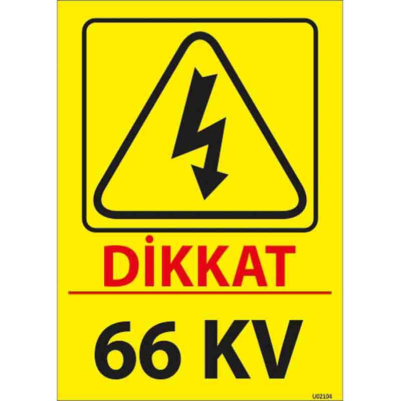 66 Kv Uyarı Levhası