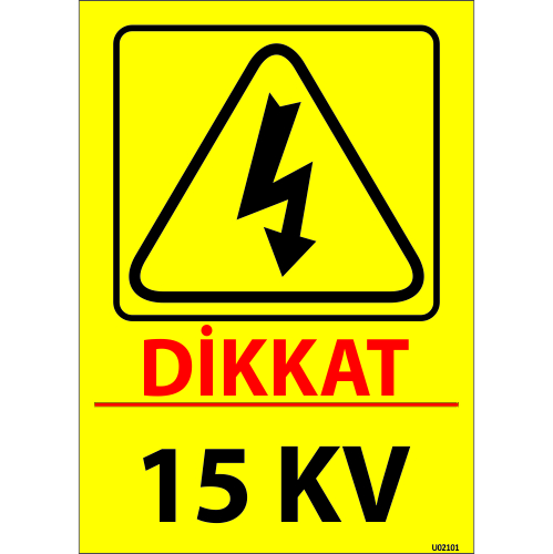 15 Kv Uyarı Levhası