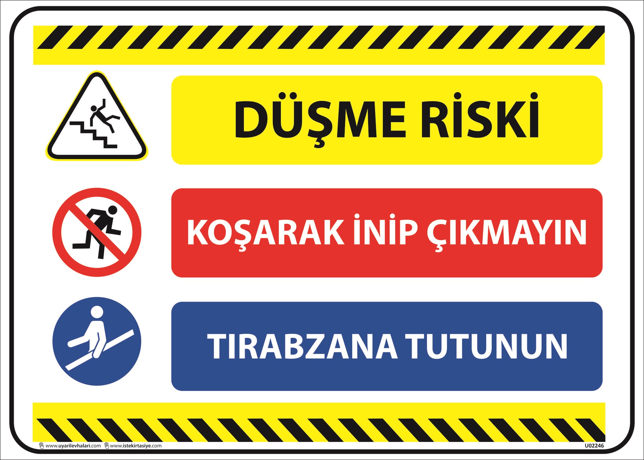 Düşme Riski Uyarı Levhası