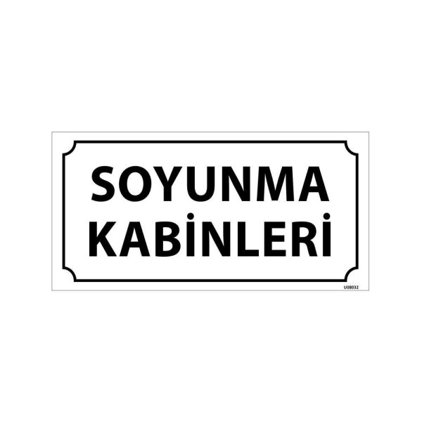 Soyunma Kabinleri Kapı İsimliği
