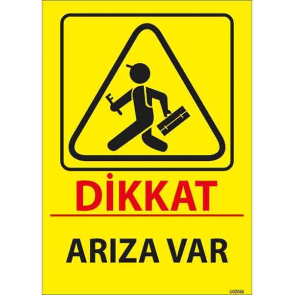 Arıza Var Uyarı Levhası