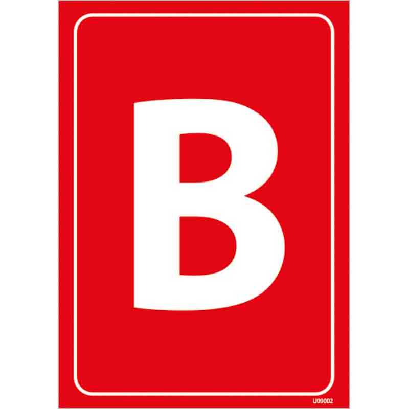 B Harfi Depolama Levhası