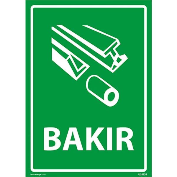Bakır Uyarı Levhası