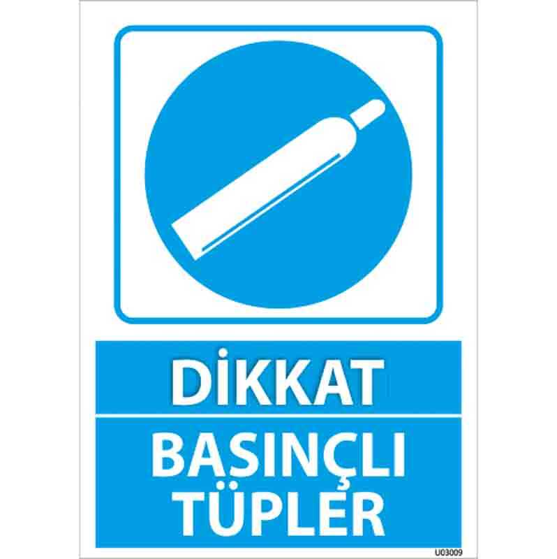 Basınçlı Tüpler Uyarı Levhası