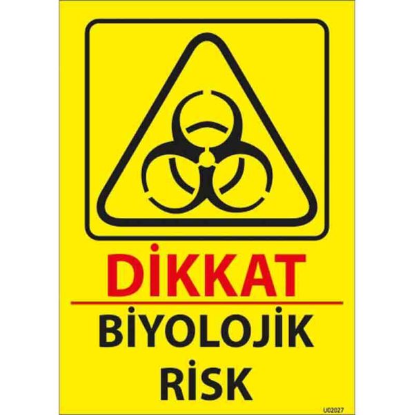 Biyolojik Risk Uyarı Levhası