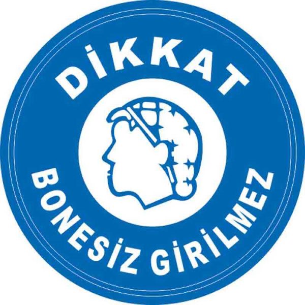 Bonesiz Girilmez Yer Etiketi 30 cm Çap