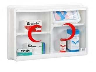 Küçük Plastik Ecza Dolabı 52x48x13