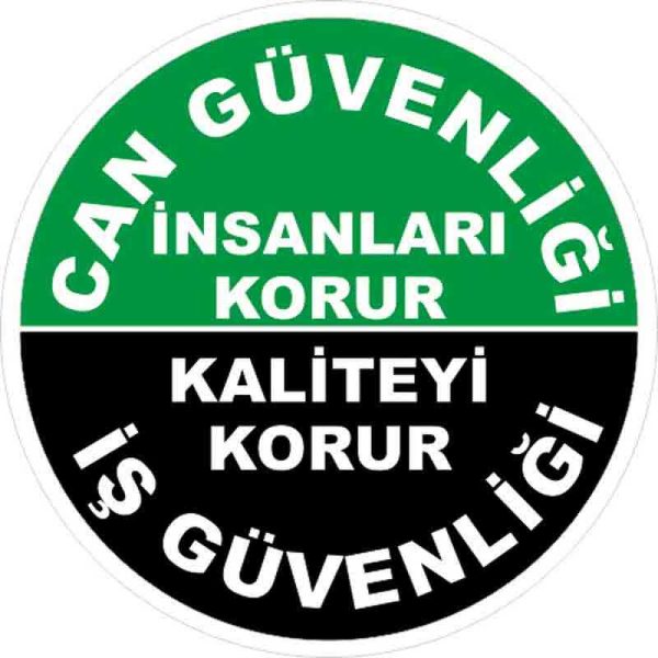 Can Güvenliği Baret Etiketi 3 Cm Çap