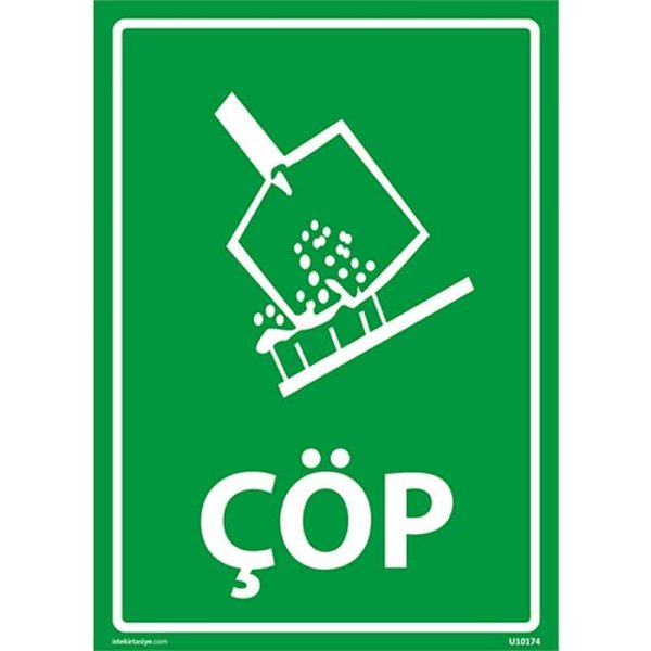 Çöp Uyarı Levhası