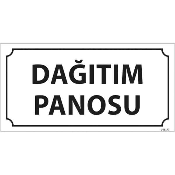 Dağıtım Panosu Kapı İsimliği