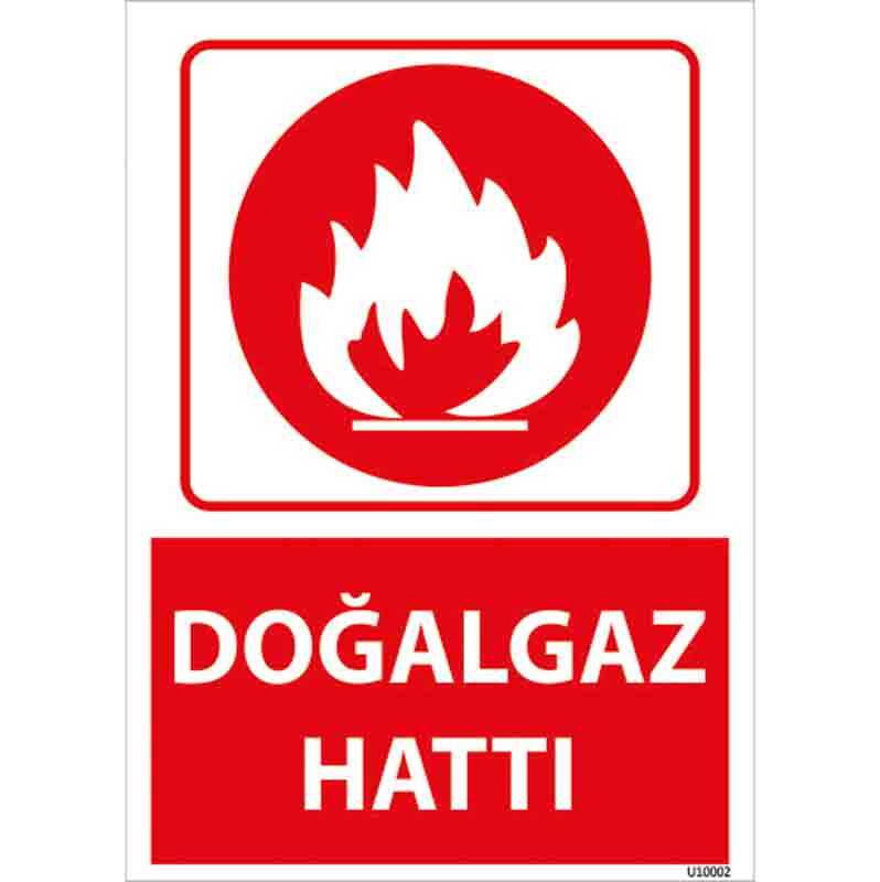 Doğalgaz Hattı Uyarı Levhası