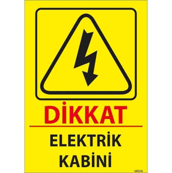 Elektrik Kabini Uyarı Levhası