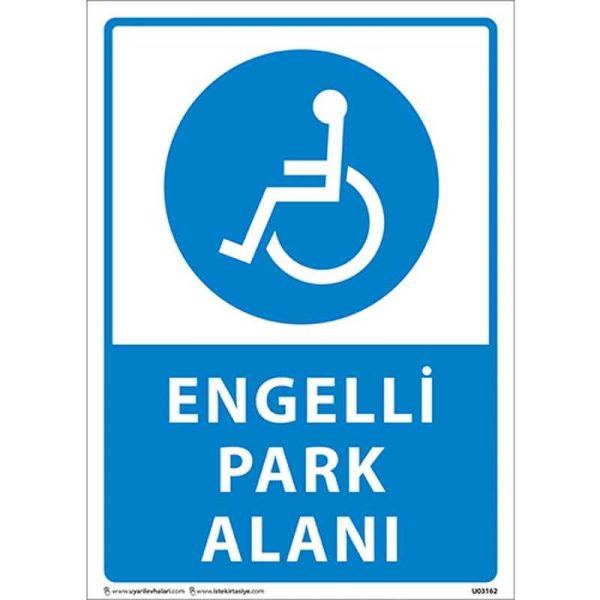 Engelli Park Alanı Uyarı Levhası
