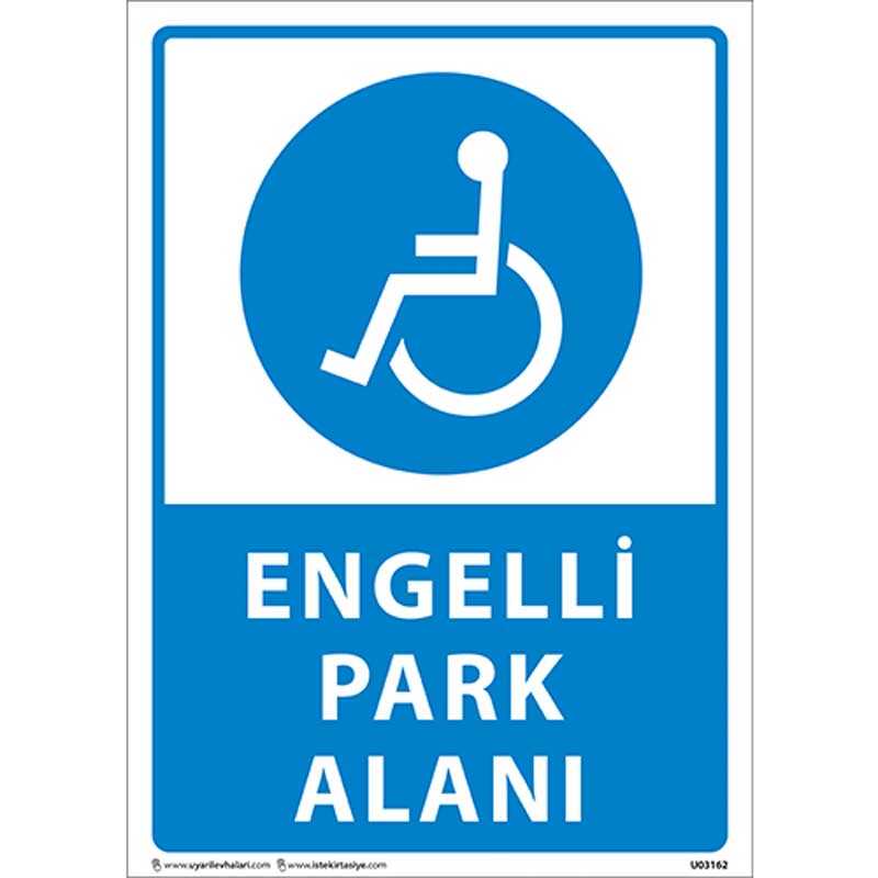 Engelli Park Alanı Uyarı Levhası