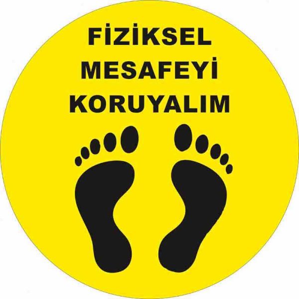Fiziksel Mesafeyi Koruyalım Yer Etiketi