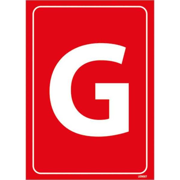 G Harfi Depolama Levhası