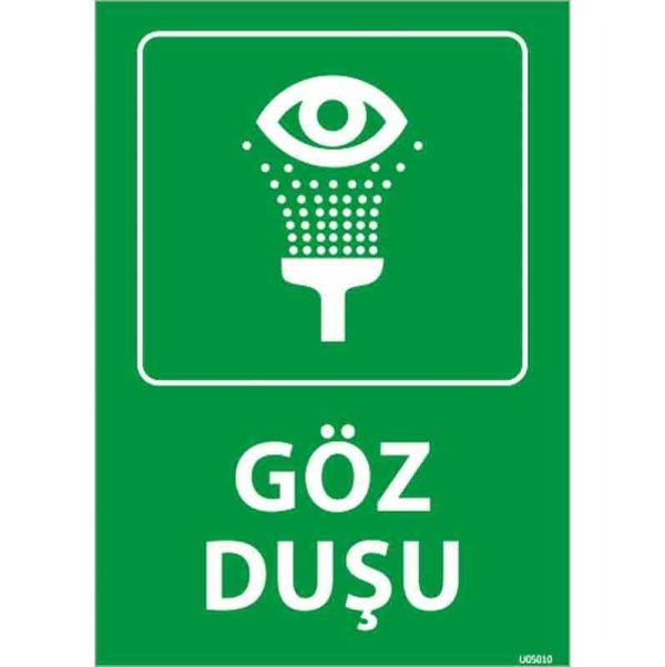 Göz Duşu 2 Uyarı Levhası