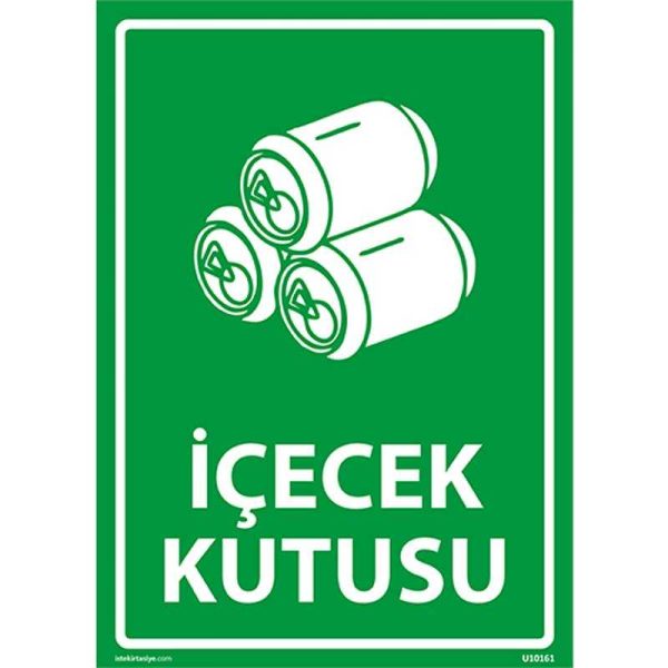 İçecek Kutusu Uyarı Levhası