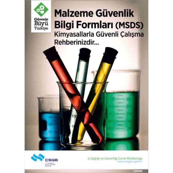 İş Güvenliği Afişi - Malzeme Güvenlik Bilgi Formları
