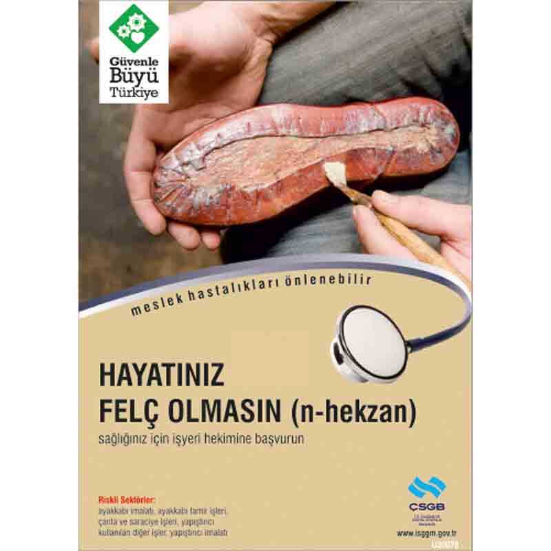 İş Güvenliği Afişi - Hayatınız Felç Olmasın