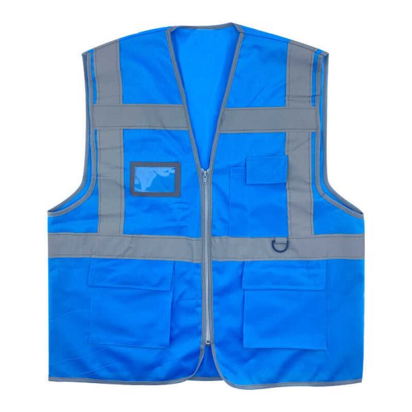 İş Güvenliği İkaz Yeleği Mühendis Tipi XL Mavi