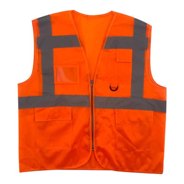 İş Güvenliği İkaz Yeleği Mühendis Tipi XL Turuncu