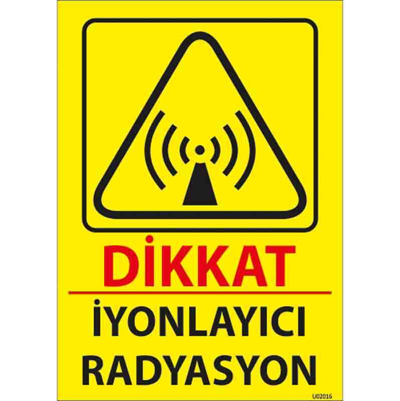 İyonlayıcı Radyasyon Uyarı Levhası