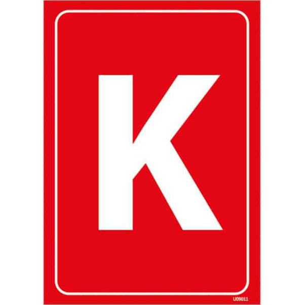 K Harfi Depolama Levhası