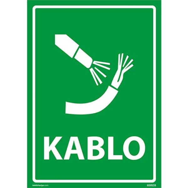 Kablo Uyarı Levhası