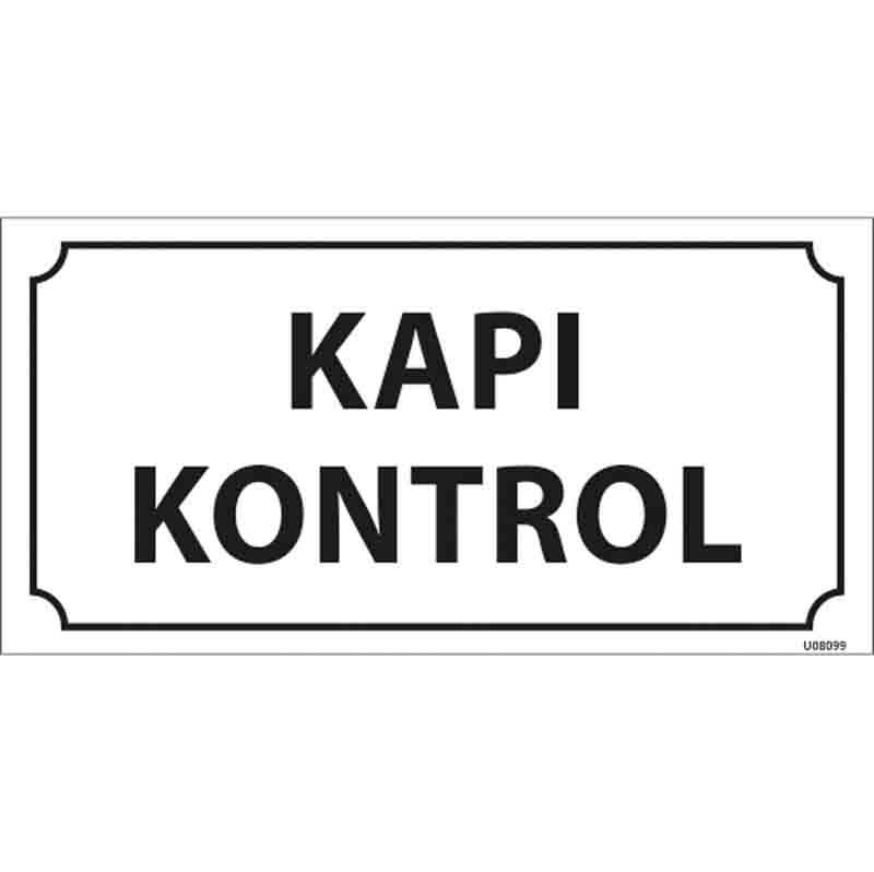 Kapı Kontrol Kapı İsimliği