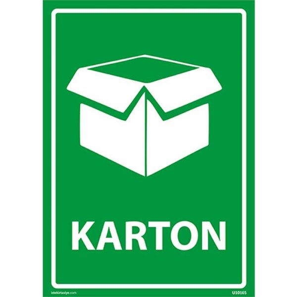 Karton Uyarı Levhası
