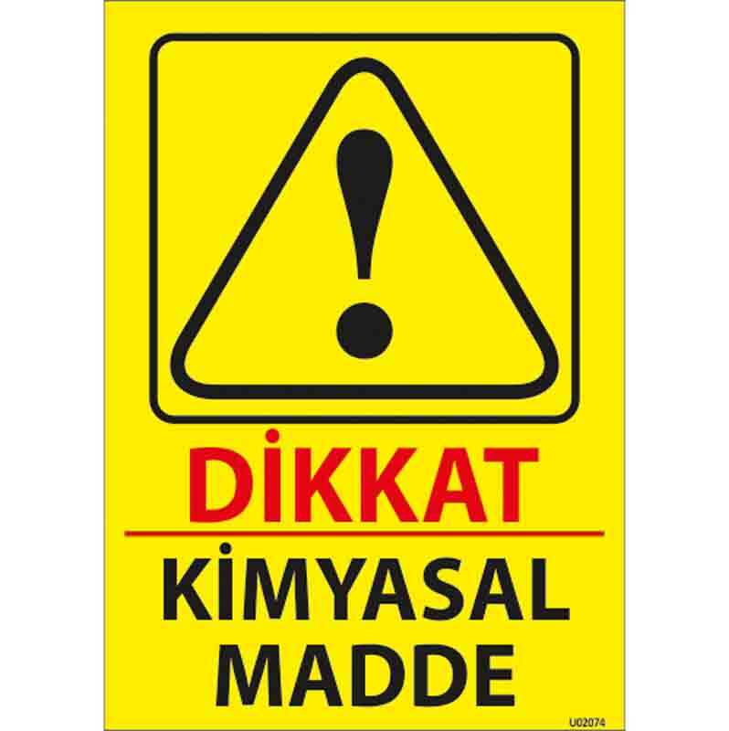 Kimyasal Madde Uyarı Levhası