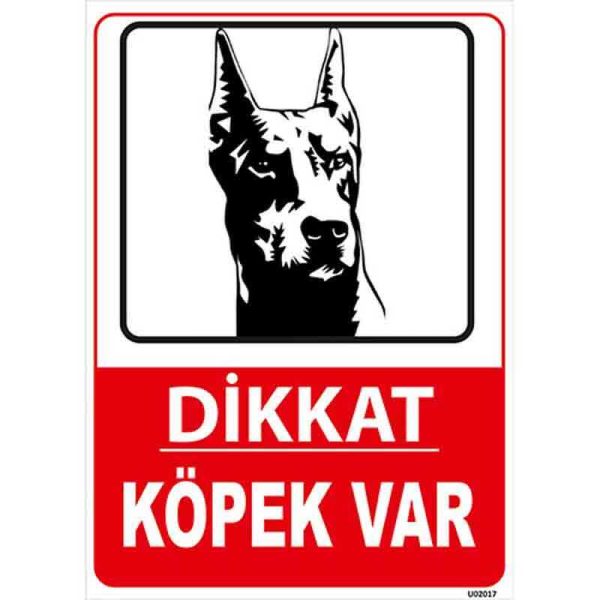 Dikkat Köpek Var  Uyarı Levhası