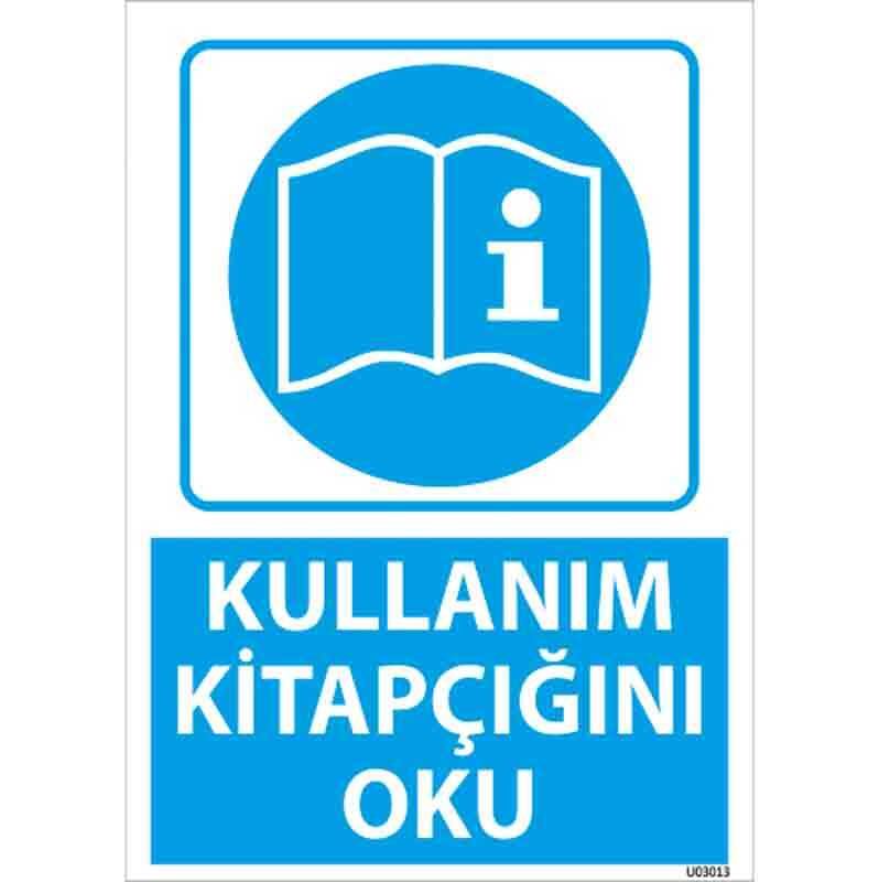 Kullanım Kitapçığını Oku Uyarı Levhası