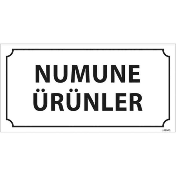 Numune Ürünler Kapı İsimliği