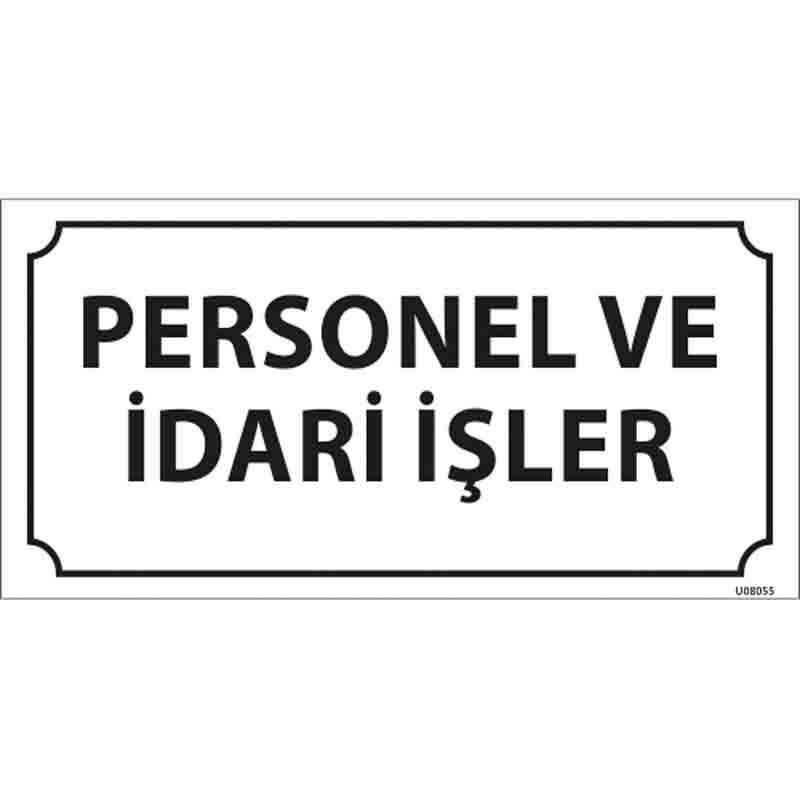 Personel ve İdari İşler Kapı İsimliği