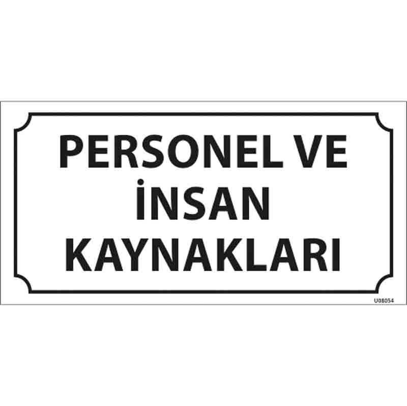 Personel ve İnsan Kaynakları Kapı İsimliği