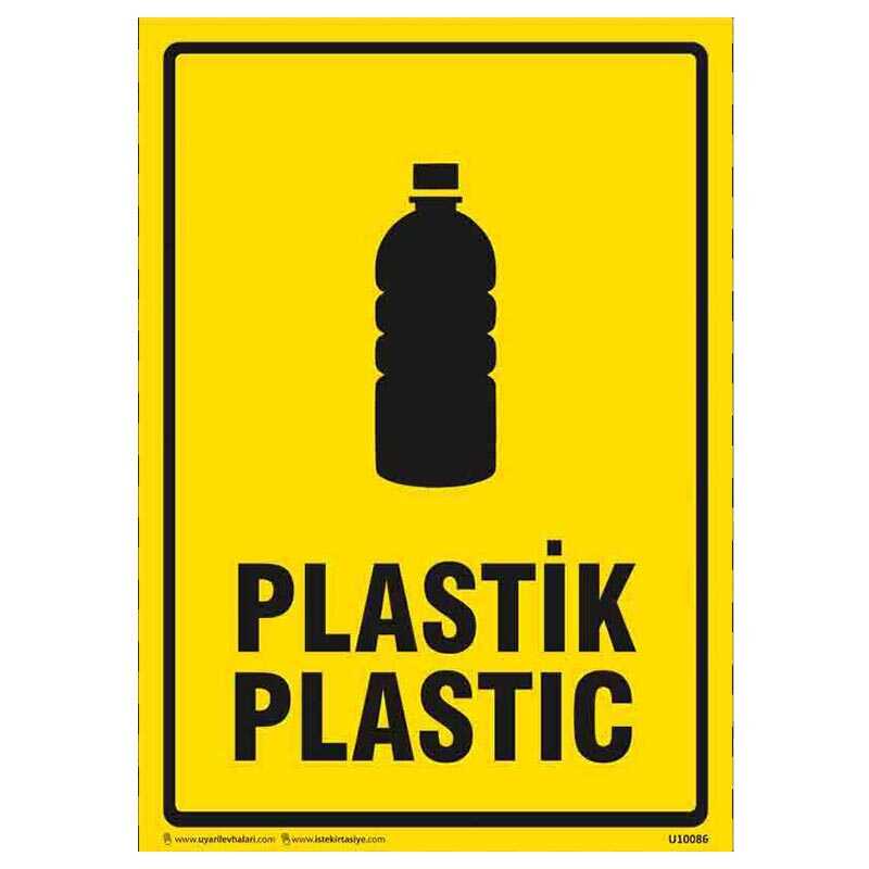 Plastik Atık Uyarı Levhası