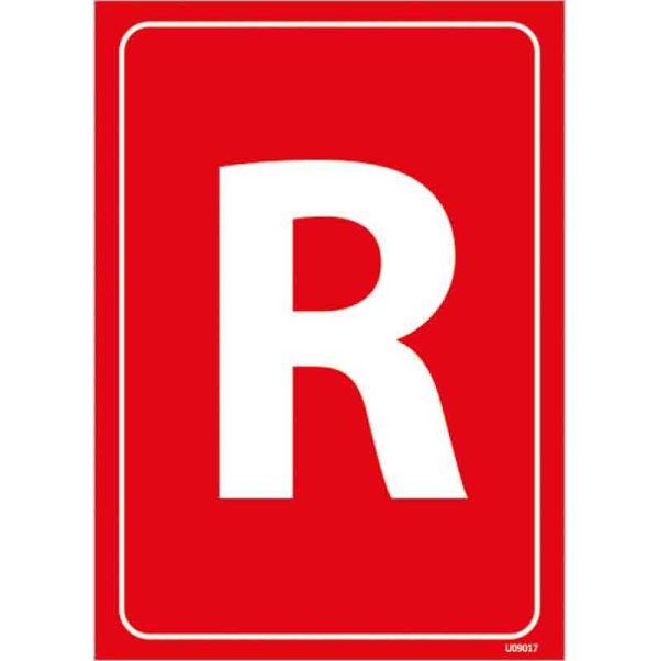R Harfi Depolama Levhası