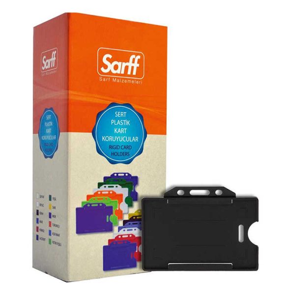Sarff Kart Muhafaza Kabı Yatay Siyah 15323012