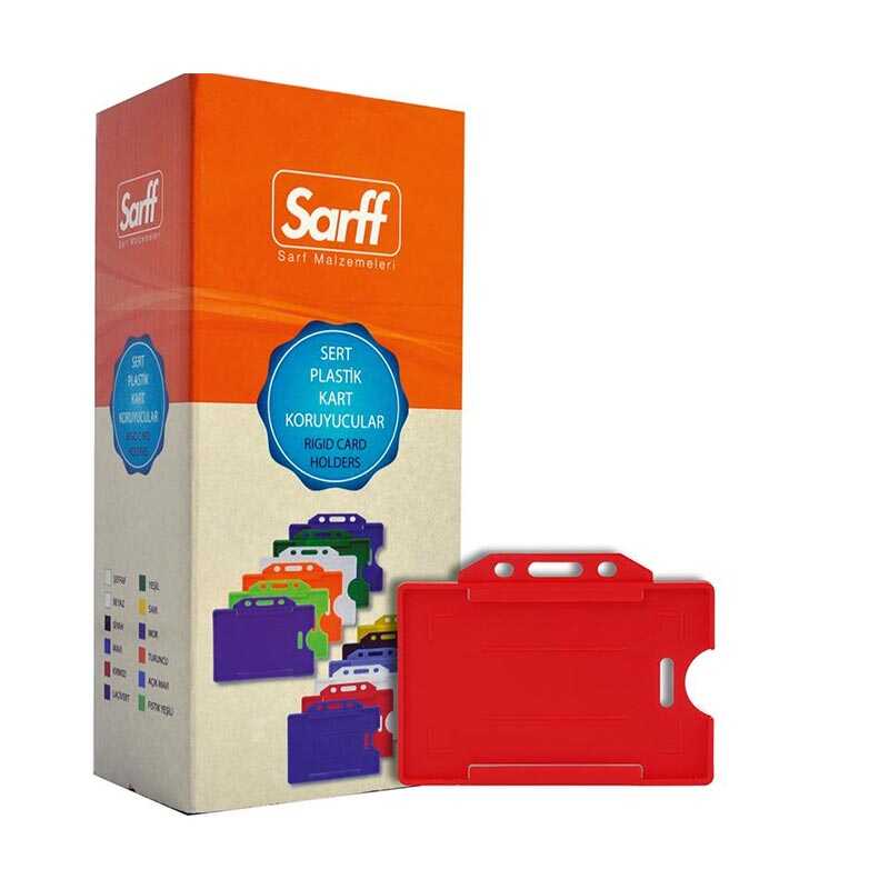 Sarff Kart Muhafaza Kabı Yatay Kırmızı 15323014