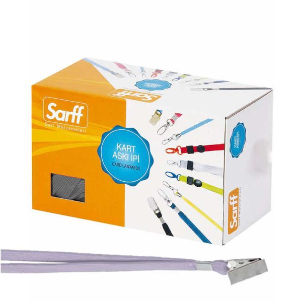 Sarff Yaka Kartı İpi Metal Klips Gri 15311212