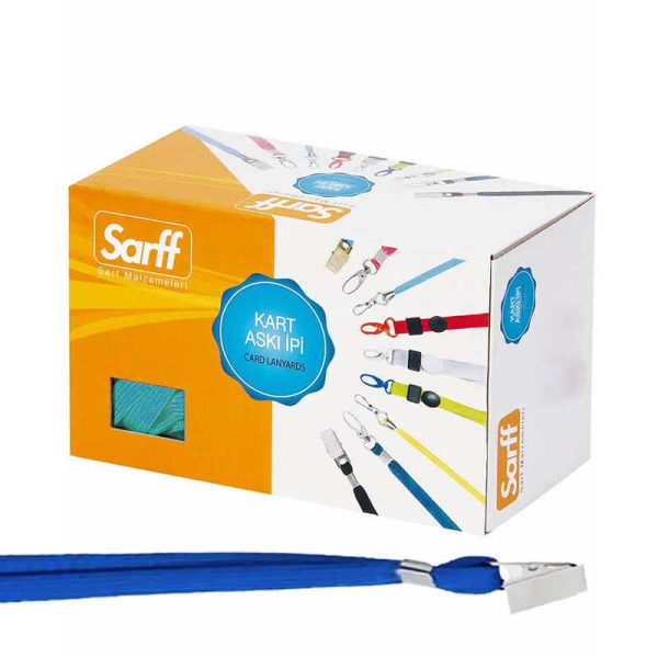 Sarff Yaka Kartı İpi Metal Klips Mavi 15311204