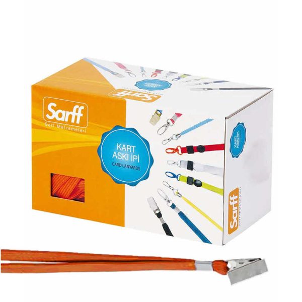 Sarff Yaka Kartı İpi Metal Klips Turuncu 15311208