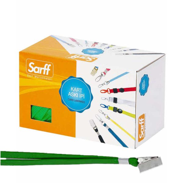 Sarff Yaka Kartı İpi Metal Klips Yeşil 15311213