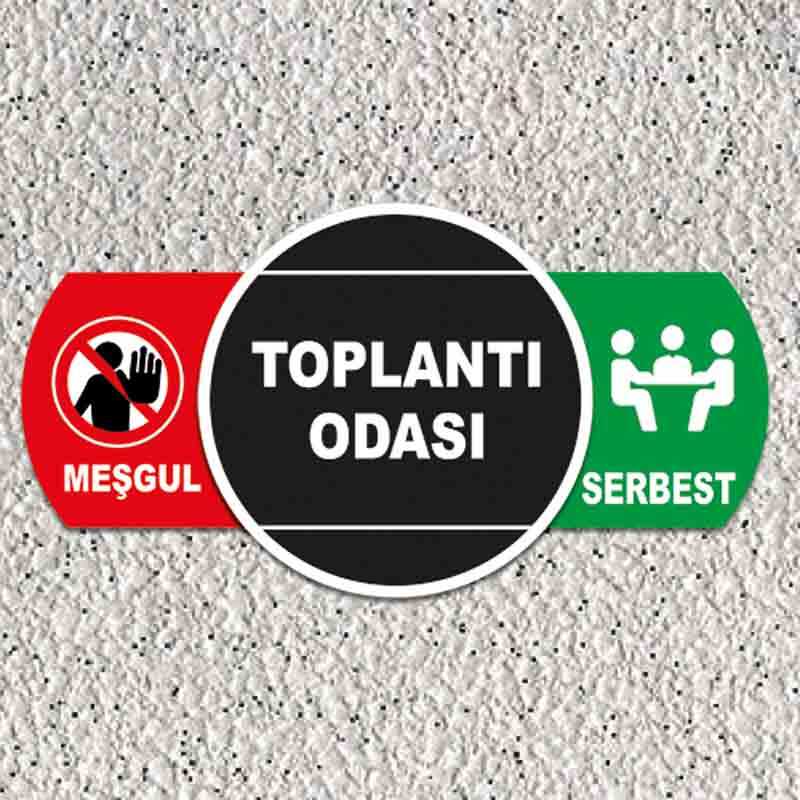 Serbest Meşgul Kapı İsimliği - Hareketli